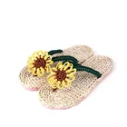 Сандалии ручной работы из соломы и кукурузной шелухи женские японские сандалии Гета Сабо летняя обувь для косплея 2022 Луффи слитные Тапочки