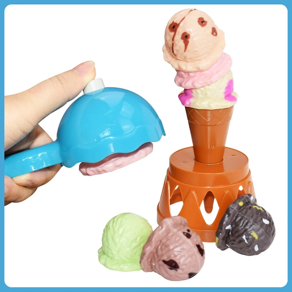 Мороженое стек вверх игровая башня развивающая игрушка для детей милая