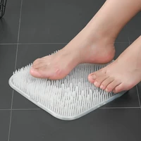 bathroom shower foot massage pad feet back spa scrubber brush body exfoilating cleanser non slip silicone bath mat anti skid pad
