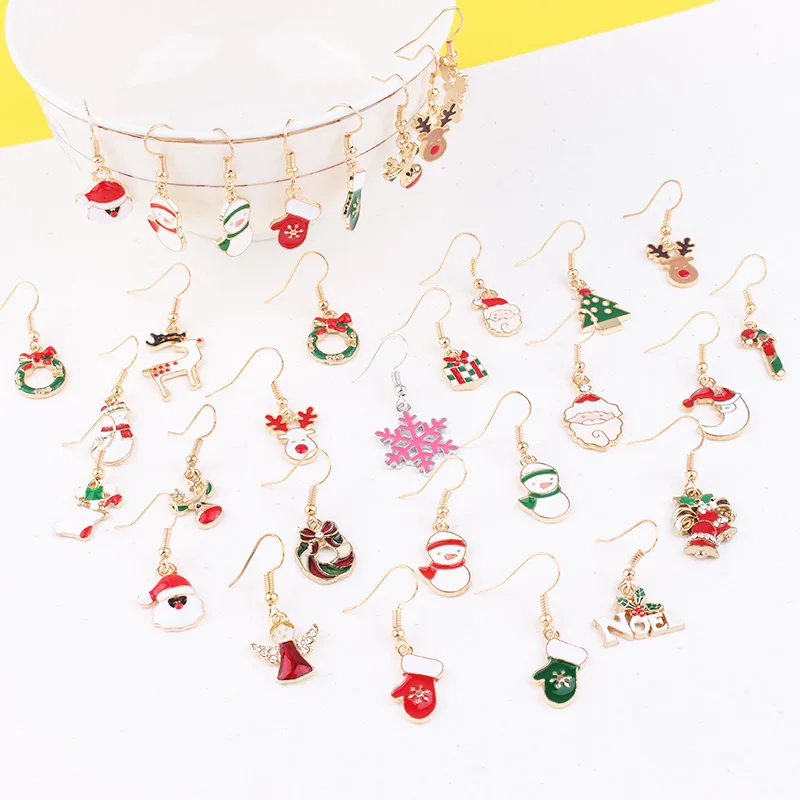 TODOX новые модные ювелирные изделия рождественские серьги для женщин и девочек