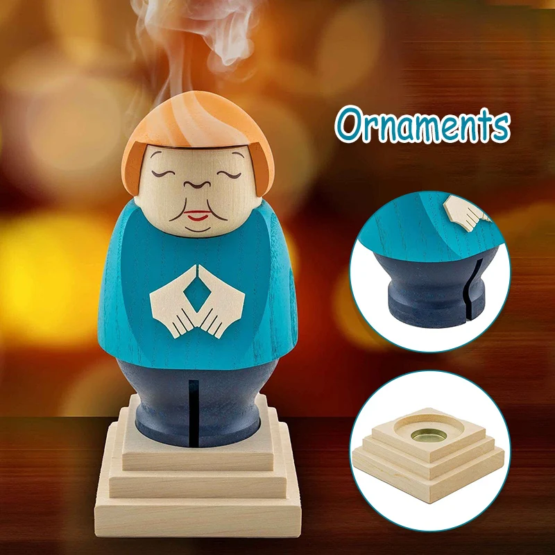 

Ангела Меркель, фигурка из мультфильма, деревянная Статуэтка 14*6,5 см, статуэтка знаменитости, домашний орнамент, Декор для рабочего стола и и...