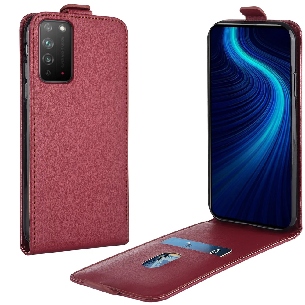 Чехол-книжка для Huawei Honor X10 женский кожаный чехол телефона диагональю 6 63 дюйма -