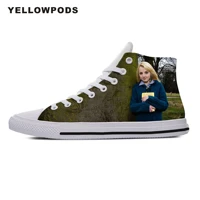 customized mens casual shoes hot cool pop funny high quality handiness for men evanna lynch cute cartoon custom sneakers white