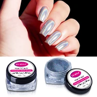 2g magic mirror chrome glitter powder metallic nail powder manicure pigments with sponge stick nail art tools kit