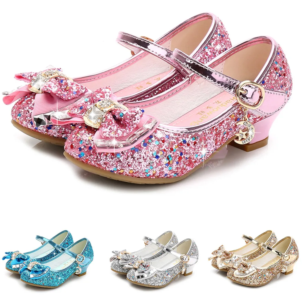 Детская обувь для маленьких девочек с жемчужинами и кристаллами принцессы