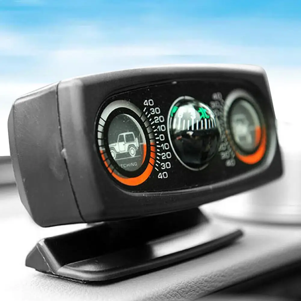 Decoration Inclinometer Compass Car Accessories Inclination Tool Level Wave Instrument Interior |