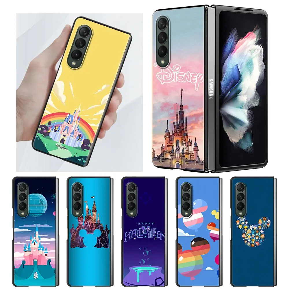 

Чехол Samusng Galaxy для Samsung Z Fold3, Складной Корпус, черный чехол для Samsung Z, складной чехол 3, чехол с рисунком из мультфильма «Парк Диснея»