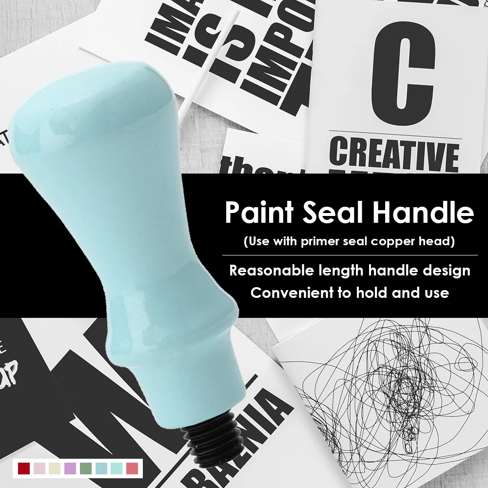 Штамп с деревянной ручкой и воском в стиле ретро | Дом сад