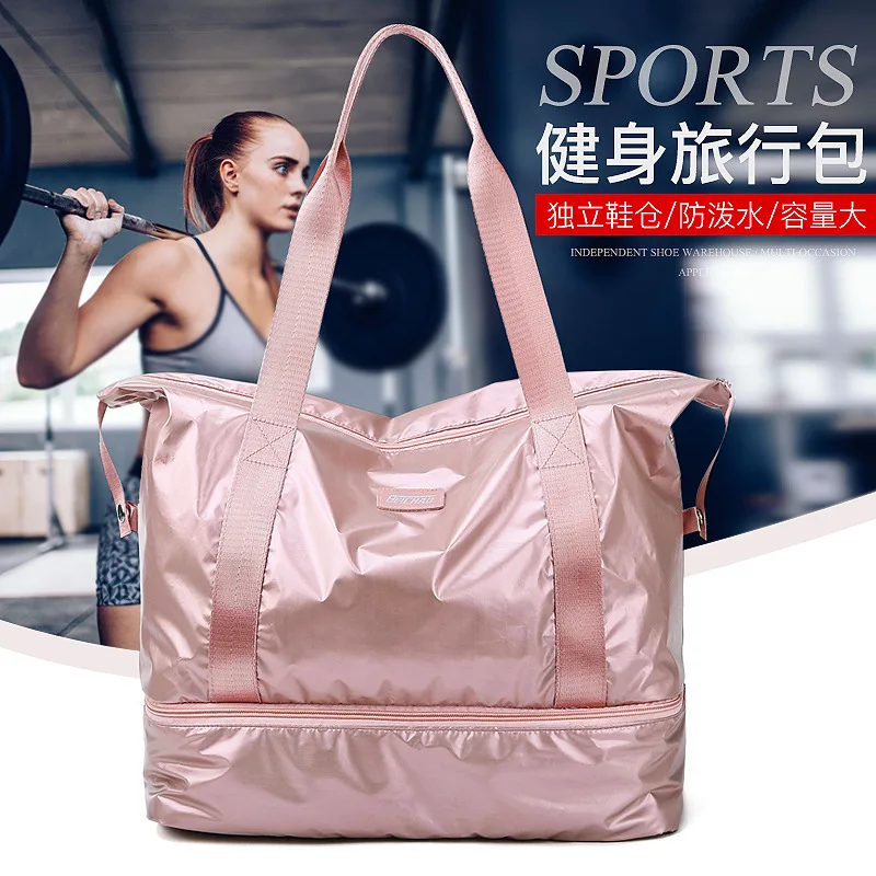 

Gym Bag Women's Lightweight Oxford shoulder bags Large-capacity Travel Bag shoe organizer and storage bolso mujer duffle bag sac