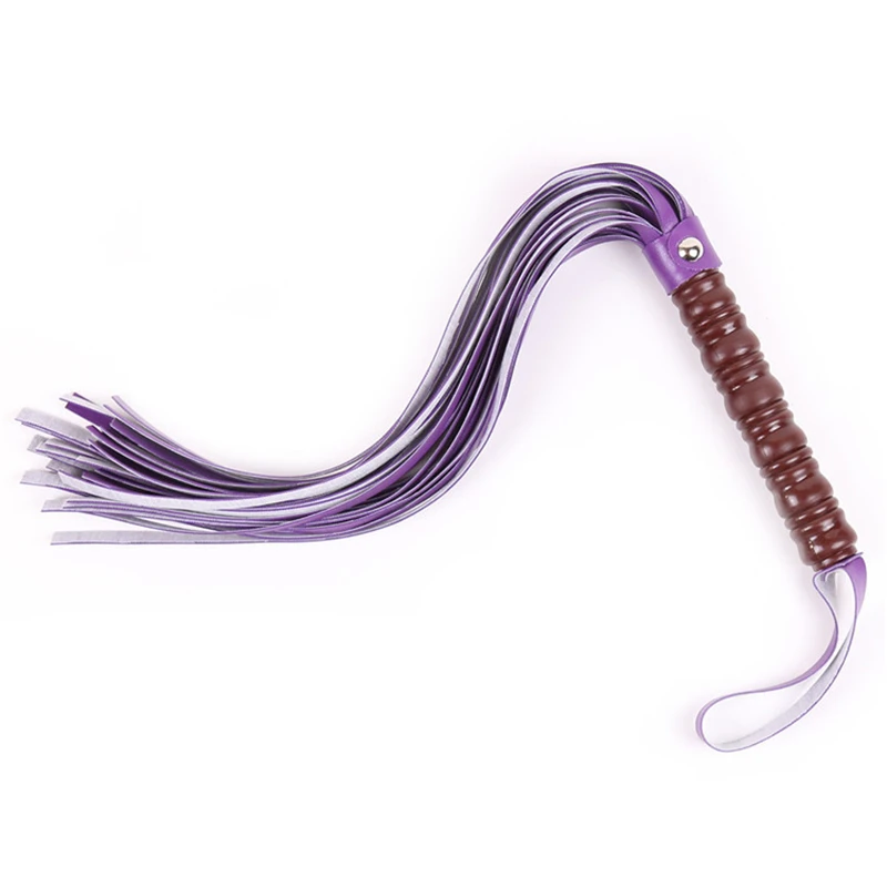 Horse Riding Crop,Equestrian Whips,Soft Faux Leather Harness Handle Whip Teaching Training Tool