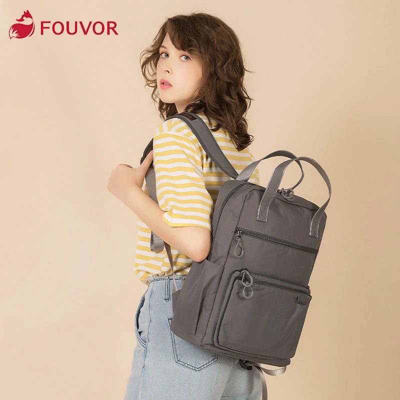 Fouvor 2019 летний женский новый модный вместительный рюкзак простой Повседневный