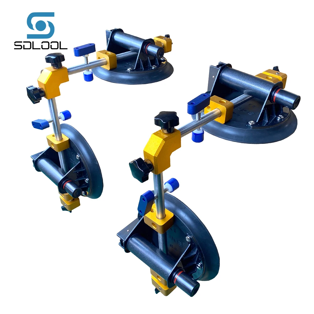 

90 Degree Stone Seam Setter with 8 Inch Vacuum Suction Cup for Countertop Marble Granite Tile Glass Seaming Installing Tool 2pcs