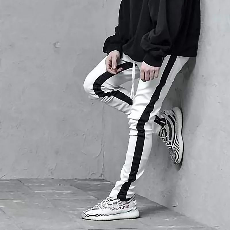 Модные мужские 2020 Брендовые спортивные повседневные брюки для фитнеса бега