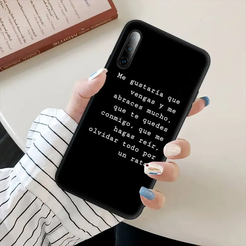 Фото Чехол для телефона Xiaomi Mi 6 A2 8 10 Lite 9 Se 9t Pro A1 Note с испанской цитатой силиконовый Чехол для телефона Xiaomi Mi 6 A2 8 10 Lite 9 Se 9t Pro A1 Note с испанской цитатой силиконовый