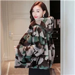 inverno новая полностью из норки шуба curto moda simples cinto de camuflagem verde do exerrcito das mulheres jaqueta com capuz de