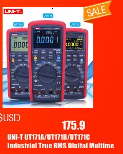 UNI-T UT120A/B/C карманный размер тип Цифровые мультиметры 4000 счетчик дисплей Автоматический диапазон непрерывности зуммер DC измерители напряжения тестеры