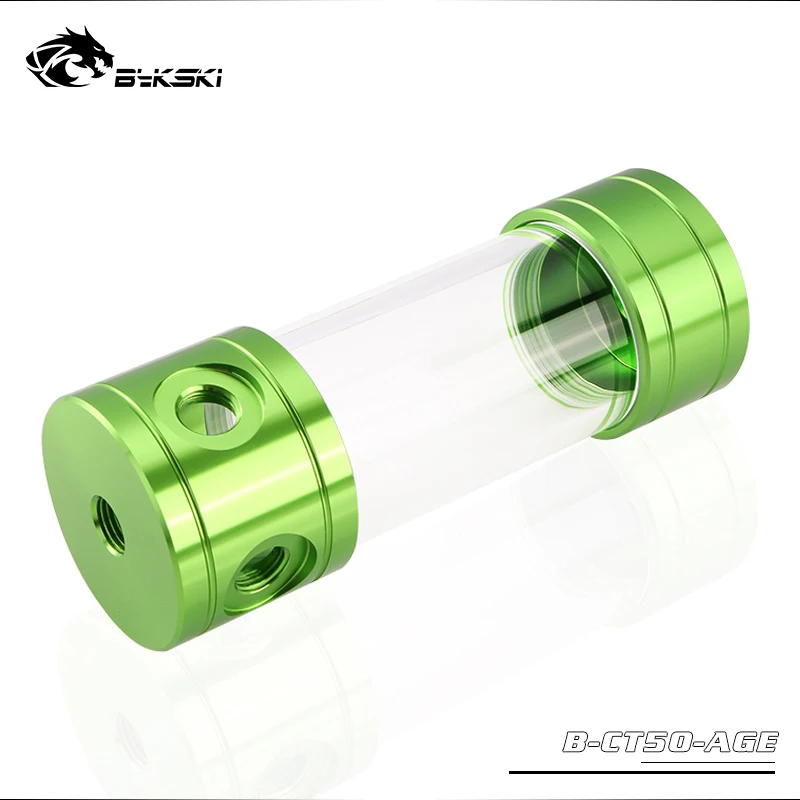 Бак для воды Bykski диаметр 50 мм поликарбонат резервуар охлаждения Цилиндрический