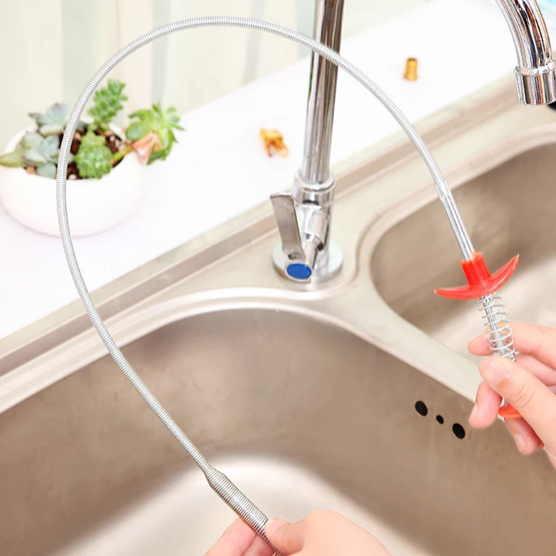 

Drain Snake Drain Cleaner Sticks Clog Remover Cleaning Tools Spring Pipe Dredging Tools DSS899