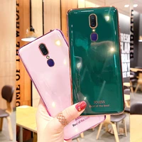 luxury silicone case for oppo a9 phone case for oppo f11 cover shockproof fundas ring stand holder cases f7 f9 f11 f17 f19 pro