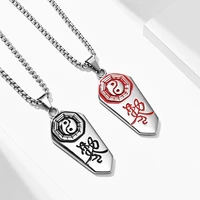 jhsl men necklace the eight hexagrams pendants stainless steel fashion jewelry party gift wholesale