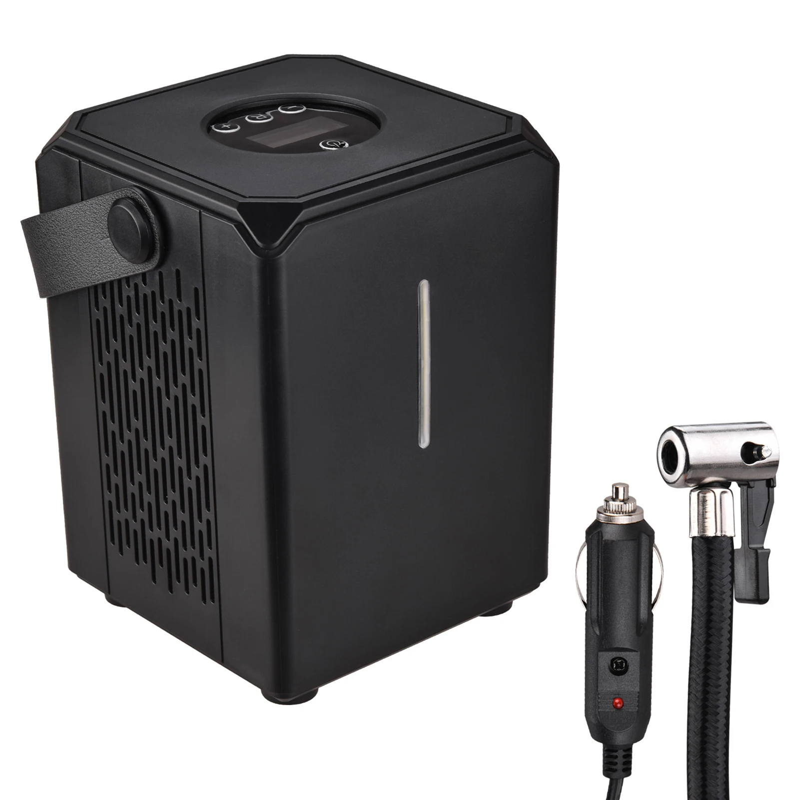 Online Compresor De Aire 2 En 1 Para Coche, Inflador De Neumáticos Portátil, Bomba Digital De Neumáticos Para Coche Con Luz LED Para Motocicleta Y Bicicleta