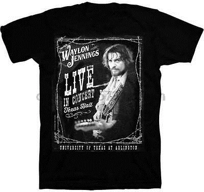 WAYLdON JENNINGS-Live In Concert-футболка S-M-L-XL-2XL New Привет верность Merch |