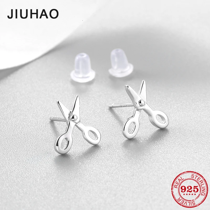 Женские вечерние серьги-гвоздики из 100% стерлингового серебра 925 пробы модные