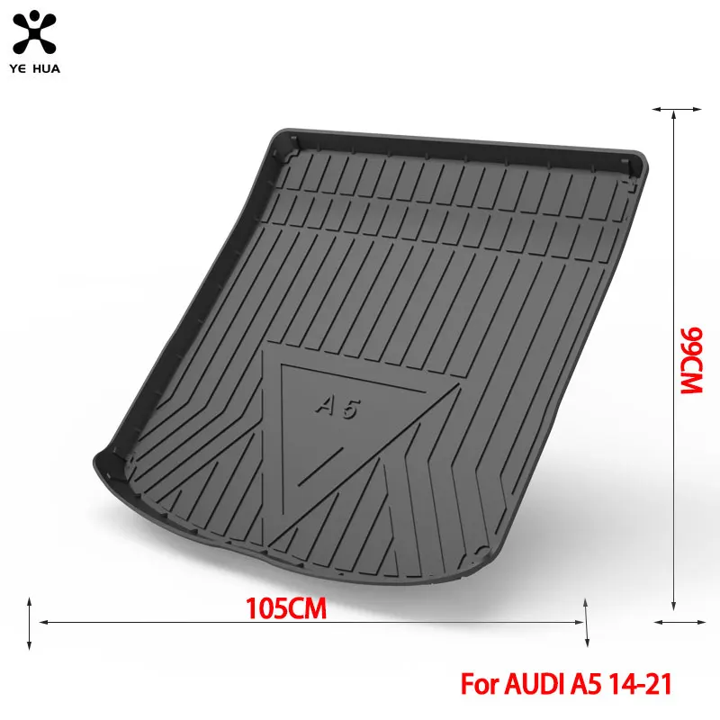 

Specialized Car For AUDI A5 14-21 Rear HD TPO Trunk Cargo Liner Floor Mats All Weather Protection Carpet Auto Accessories