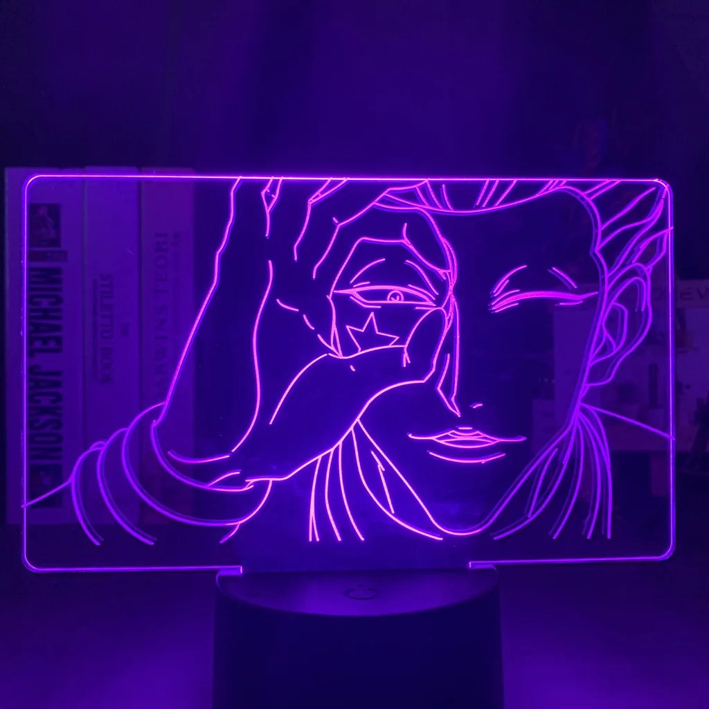 3d лампа хисока уход за кожей лица Led Цвет изменение атмосфера для детей Украшения