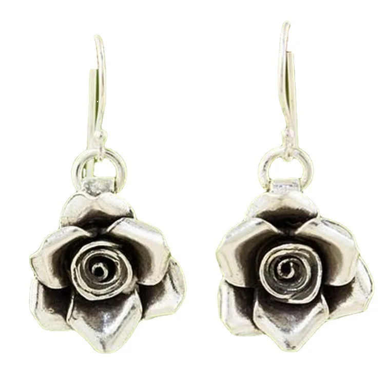 

2021 New Vintage Rose Earrings Simple Cool Fashion Ladies Earrings Daily Birthday Party Anniversary Gift