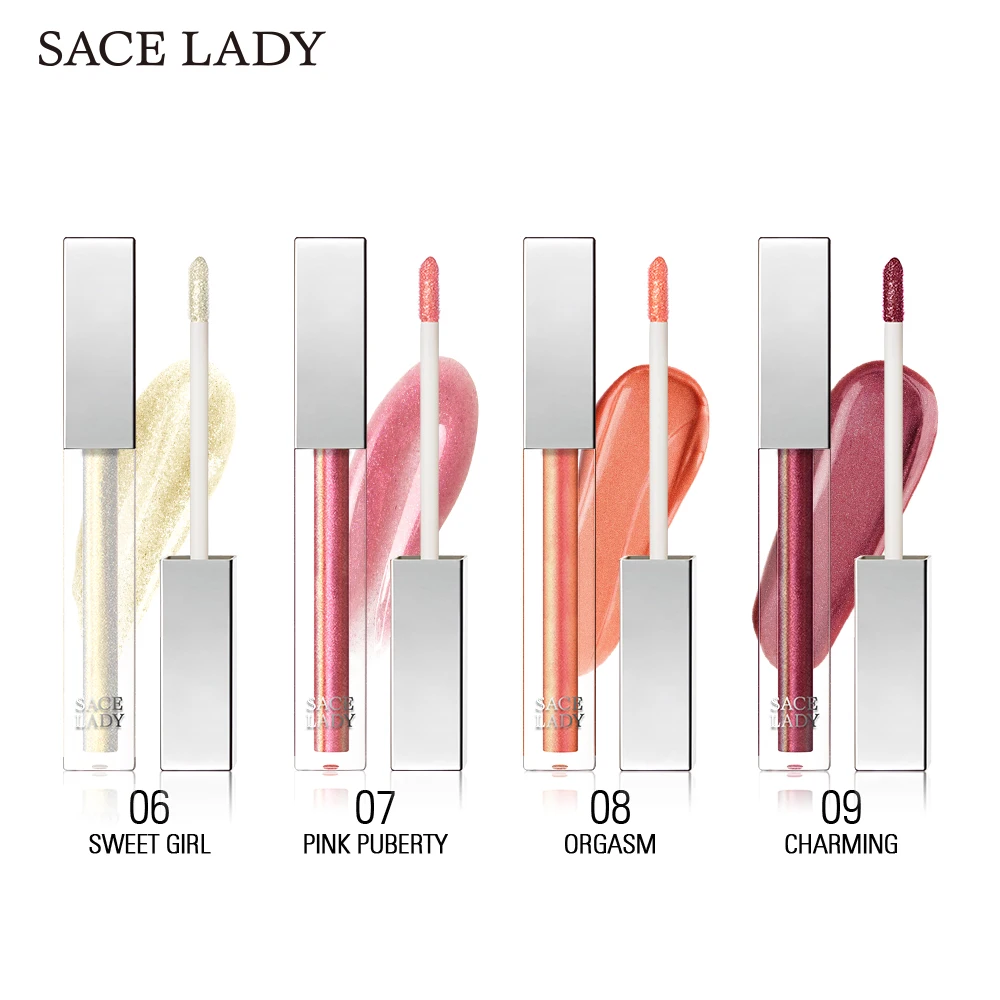 SACE LADY 3D зеркальный модный блеск для губ жидкая губная помада с увлажняющим