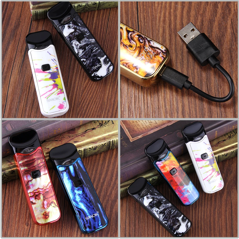 Smok Nord Pod vape комплект с аккумулятором 1100 мАч 3 мл картридж сетка спиральная электронная сигарета Vape pod Kit vs SMOK novo