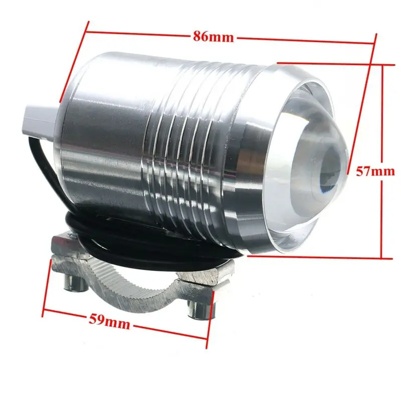 

Aluminum alloy Motorcycle fog light Bicycles Car Waterproof 30W Driving