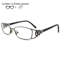rm00390 c16 women metal glasses frame eyewear eyeglasses reading myopia prescription lens 1 56 index