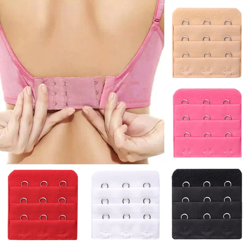 Женский Регулируемый удлинитель для бюстгальтера с застежкой на 3 крючка 2 шт. |