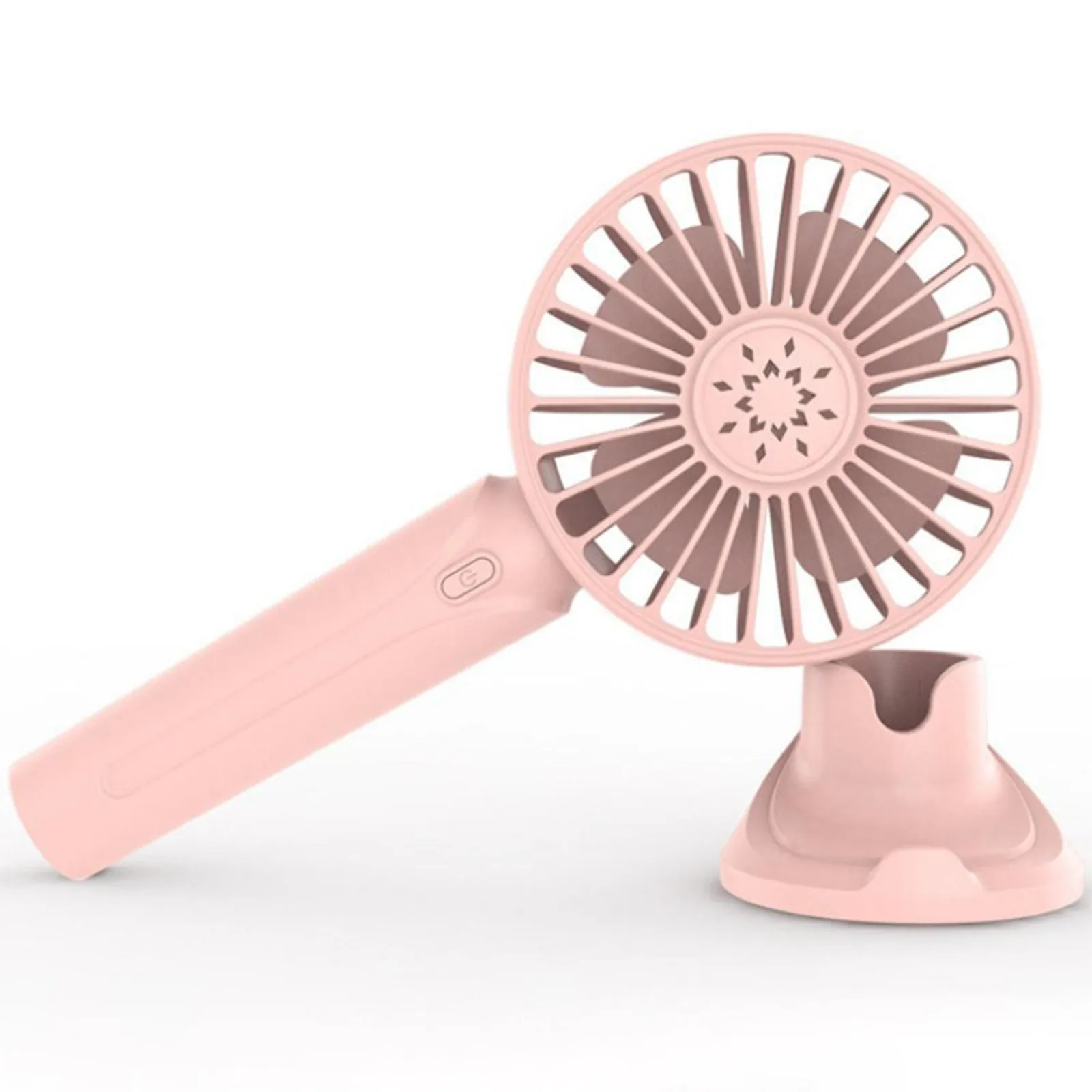 

Mini Handheld Fan Portable Usb Rechargeable Battery Cooling Desktop With Base Mobile Phone Bracket 3 Modes For Travel Outdoor