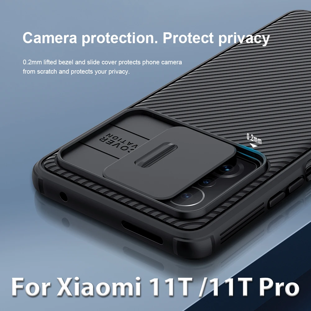 

Чехол-накладка NILLKIN CamShield Pro для Xiaomi 11T Pro, 11T Pro, защита для объектива камеры