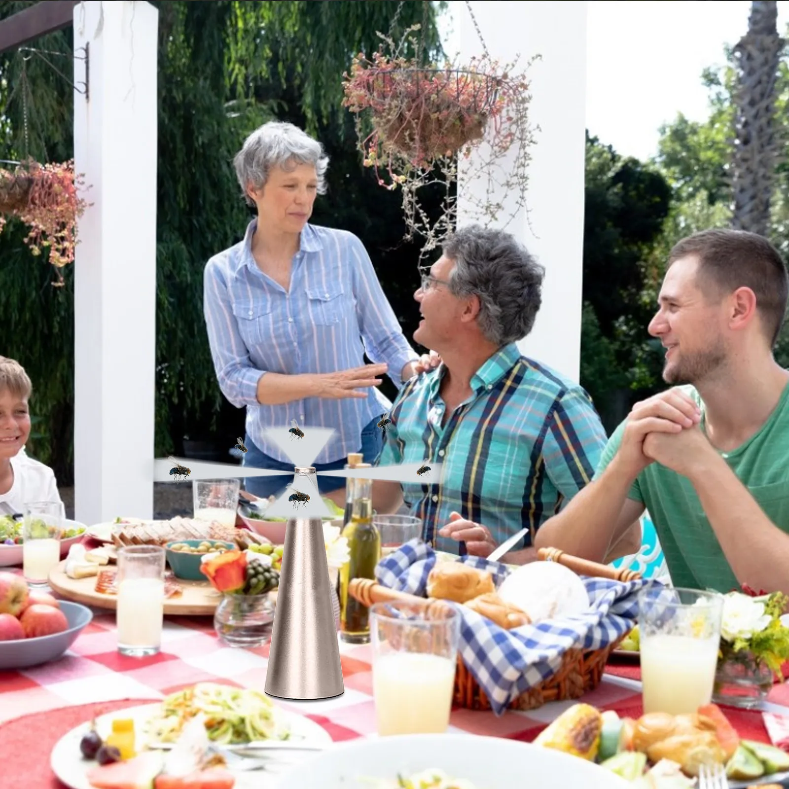 Настольный вентилятор для защиты от вредителей кухни на открытом воздухе | Дом и