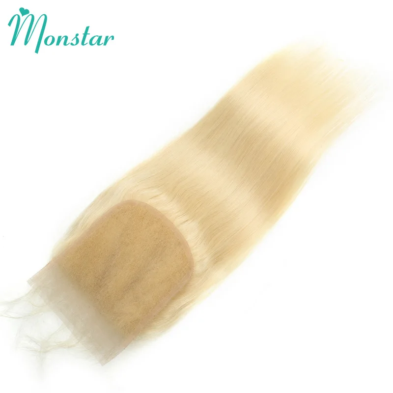 Monstar 1B 613 медовый блонд Омбре перуанские Remy прямые человеческие волосы свободная