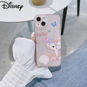 Disney Lingna Belle Plaid Phone Case for iPhone13 13Pro 13Promax 12 12Pro Max 11 Pro X XS MAX XR 7 8 Plus Cartoon Phone Case
