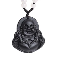 hot sales maitreya lucky buddha carving hanging necklace pendant jewelry ornaments gift stylish maitreya pendant necklace men