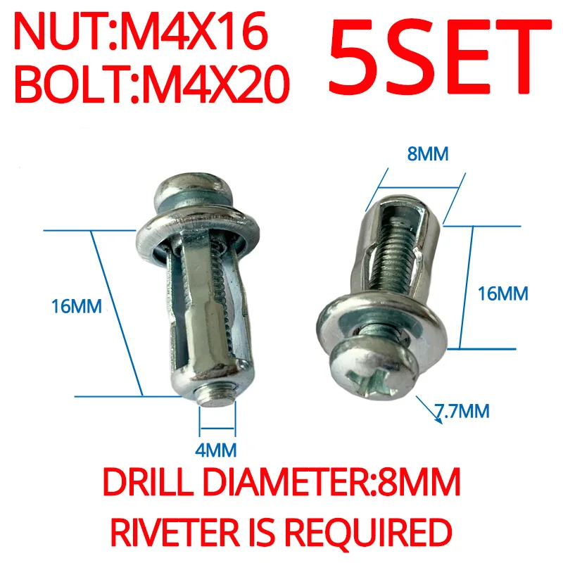 M4 M5 M6 черный замок с лепестками из углеродистой стали гайка болт полые железные