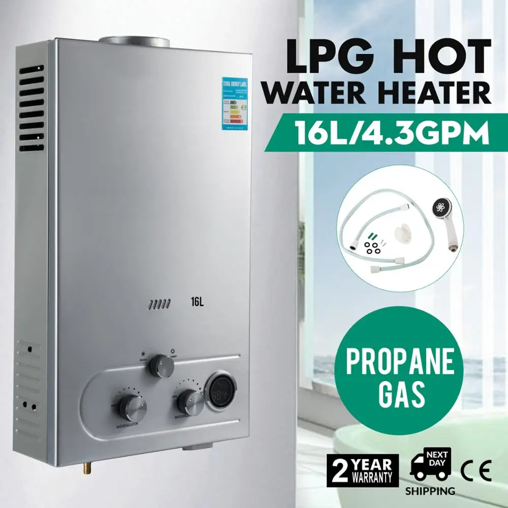 16L LPG газовый Мгновенный водонагреватель бойлер водонагреватель|Детали для