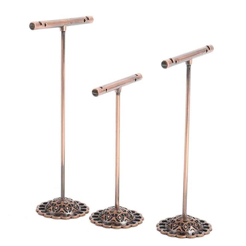 

3 Pcs/ Set Alloy Earrings Display T-Shape Stand Showcase Jewelry Organizer Holder