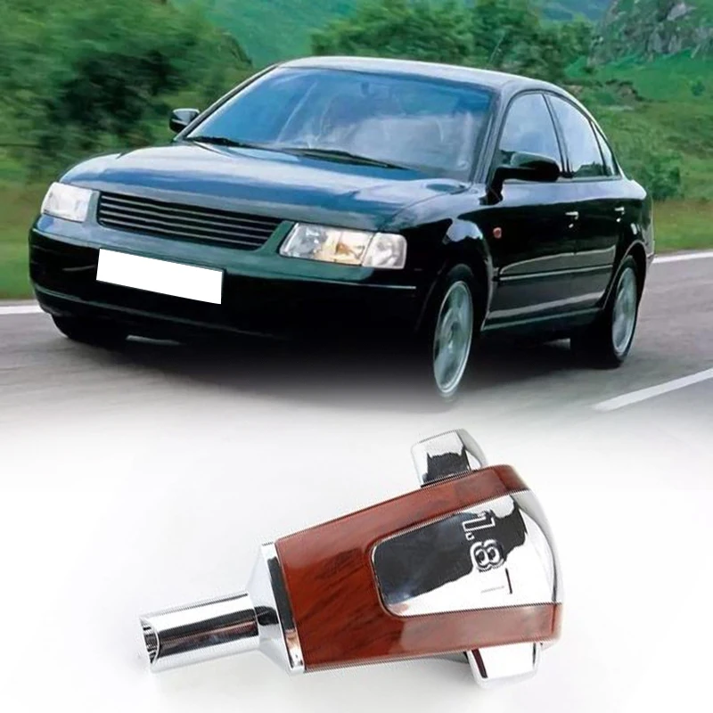 Кнопка переключения передач автоматической коробки передач из вишневого дерева и хрома для Passat B5 1.8T 1999-2004 3BD713139.