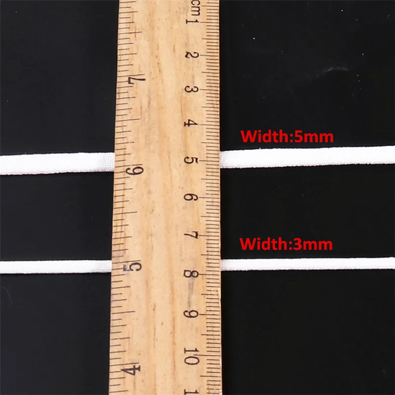 Эластичная Женская 3 мм 5 плоская белая эластичная лента для шитья марлевой маски