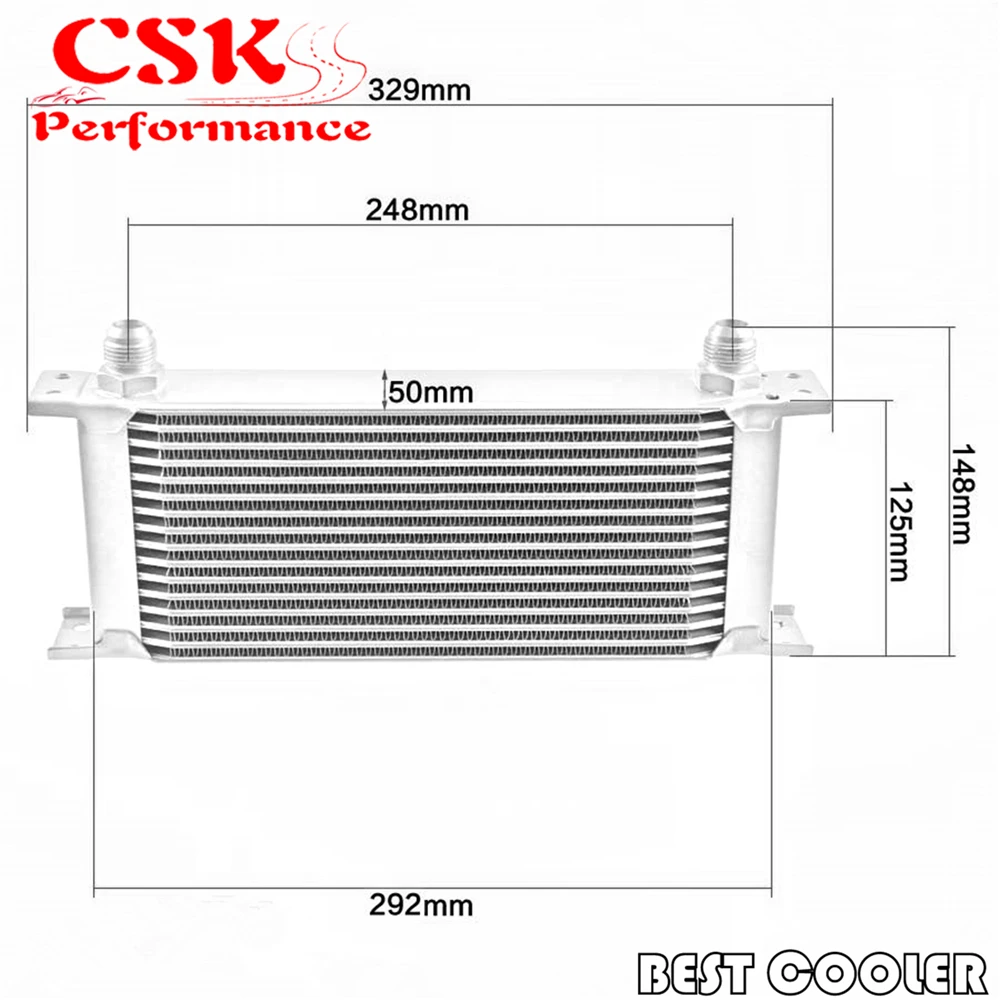 Универсальный Новый Стиль AN10 16 рядный масляный радиатор + термостат сэндвич