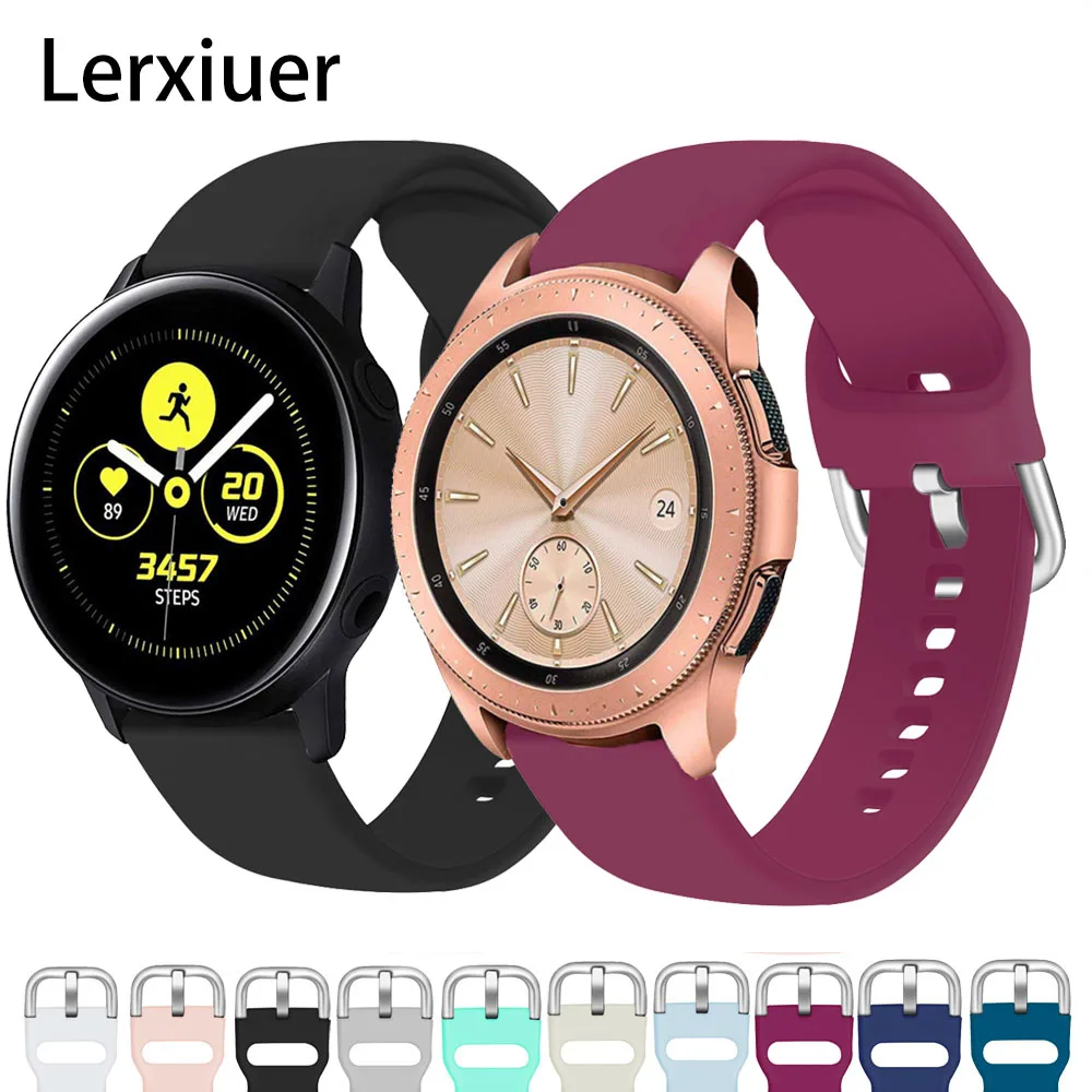 Для Samsung Galaxy watch 46mm 42 мм активный 2 ремешок 20 мм/22 мм/Gear s3 amazfit bip аксессуары часы
