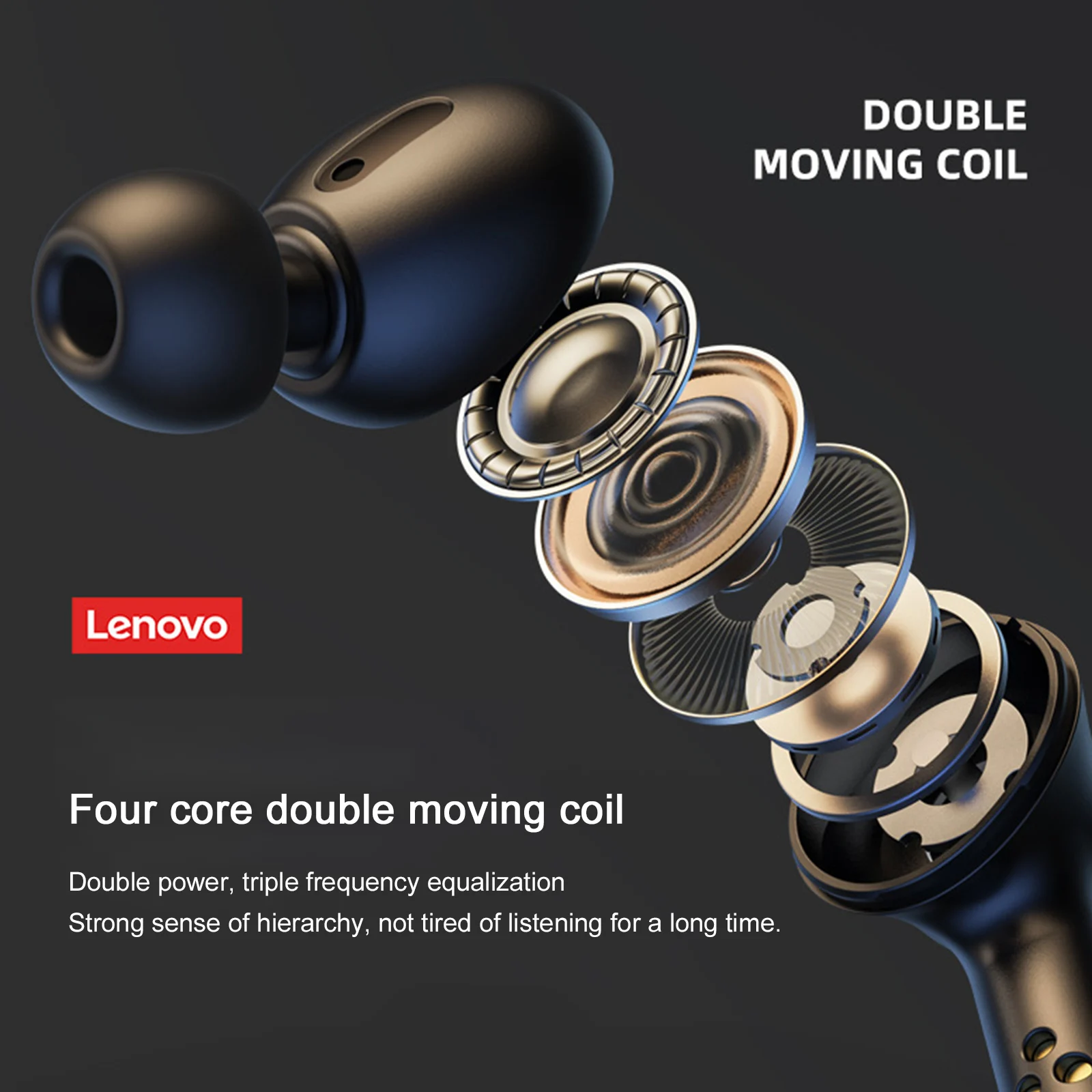 Беспроводные наушники Lenovo LP3 Pro TWS Bluetooth 5 0 с микрофоном цифровым дисплеем
