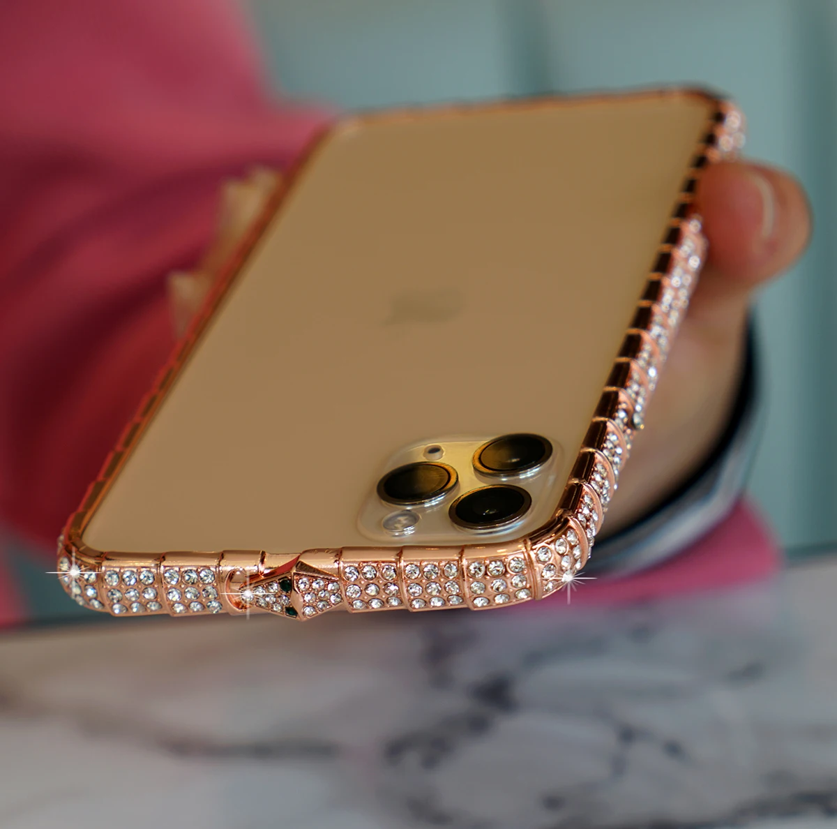 Чехол бампер для iPhone 11 12 Pro Max XR XS 8 7 Plus Блестящий Алмазный чехол с блестящими